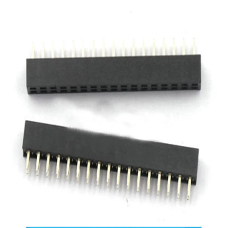 10個2 * 17pダブル列ストレートニードルストリップ17ピンヘッダーボードヘッダーピッチ2.0mm for arduino