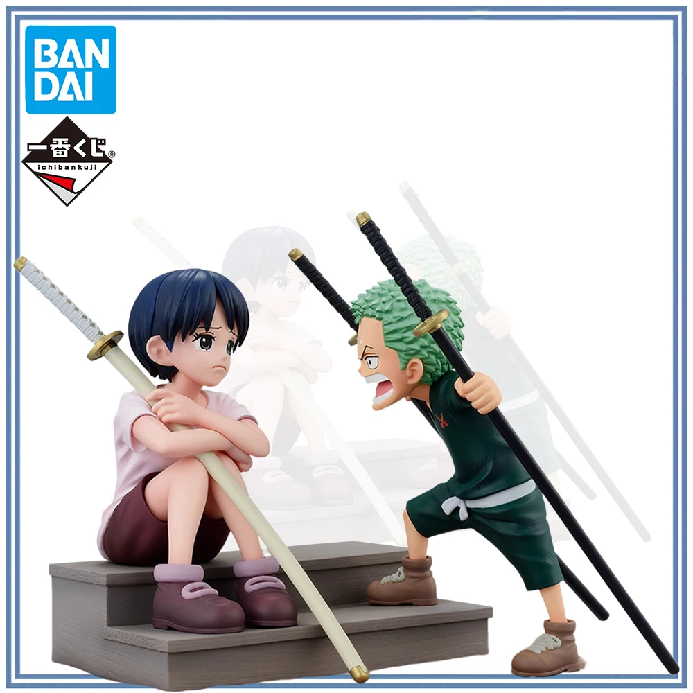 

100%Original in Stock Bandai Spirits Ichiban Kuji One Piece Roronoa Zoro,Shimotsuki Kuina Anime Figure Model Decoration Toy Gift