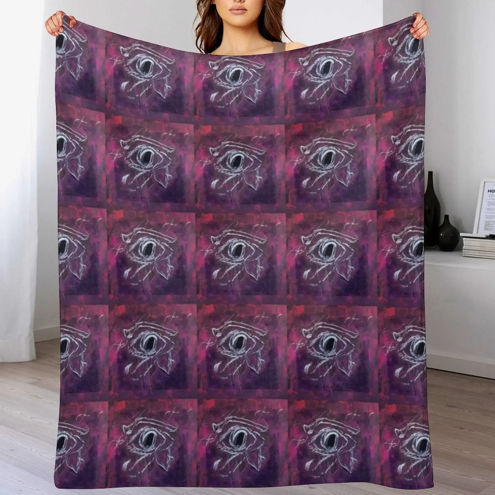 

Eye of Ra Throw Blanket Plaid on the sofa For Baby christmas gifts Moving Blankets