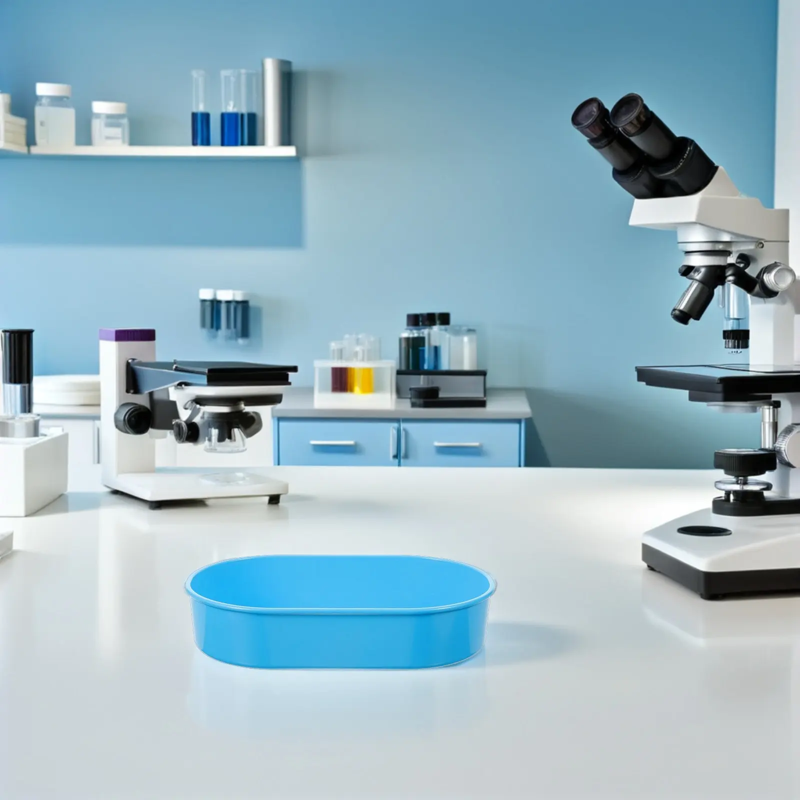 

2Pcs Tablet Organizer Pill Serving Tray for Clinics and Nursing Homes - Reliable Plastic Medication Counter Tray