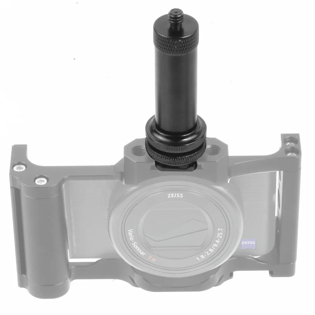 Aluminium-Verlängerungsstange mit Dual-Muttern und 1/4-Zoll-Halterung für Kamera, Live-Streaming, Studiofotografie, LED-Ringlicht-Halterung – Detail 8