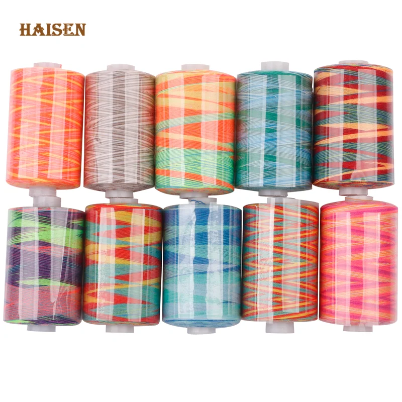 10 Spools/Lot,High Quality Sewing Thread Colorful Polyester Thread For Sewing&Quilting, Suitable For Needlework & Machine1000 Yd