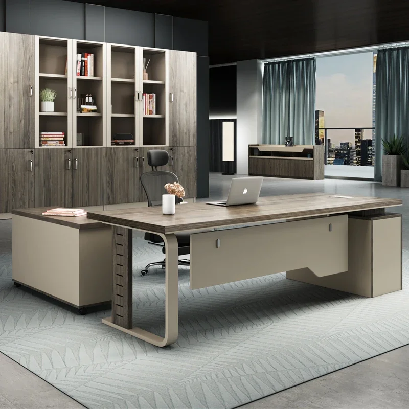 Modern Office Desk Sub Table President Manager Single Furniture