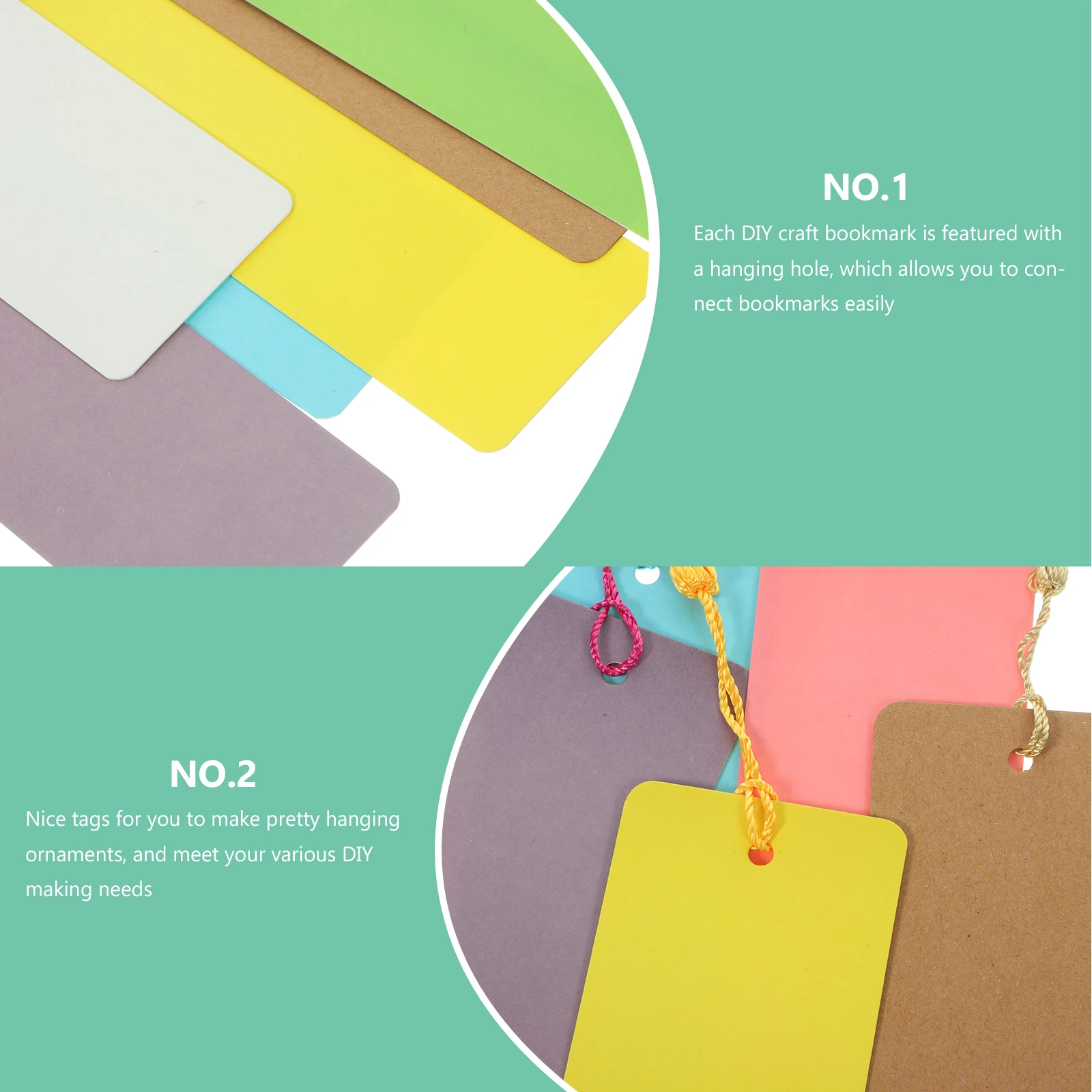 Graffiti Bookmark Cardboard Tassel Student Party Polyester Plain Bookmarks Craft Kit