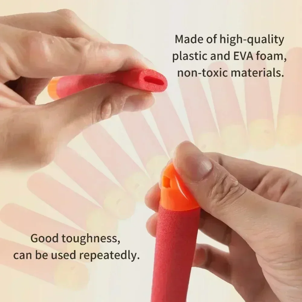 9,5 cm Miękkie Strzałki z Pianki EVA do Wyrzutników N-Strike Elite Mega Series, Amunicja do Broni dla Dzieci, Prezent Urodzinowy