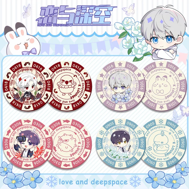 Love and Deepspace Sylus Xavier Zayne Rafayel Anime Ceramic Chip Coin Game Currency Cosplay Cartoon Gift