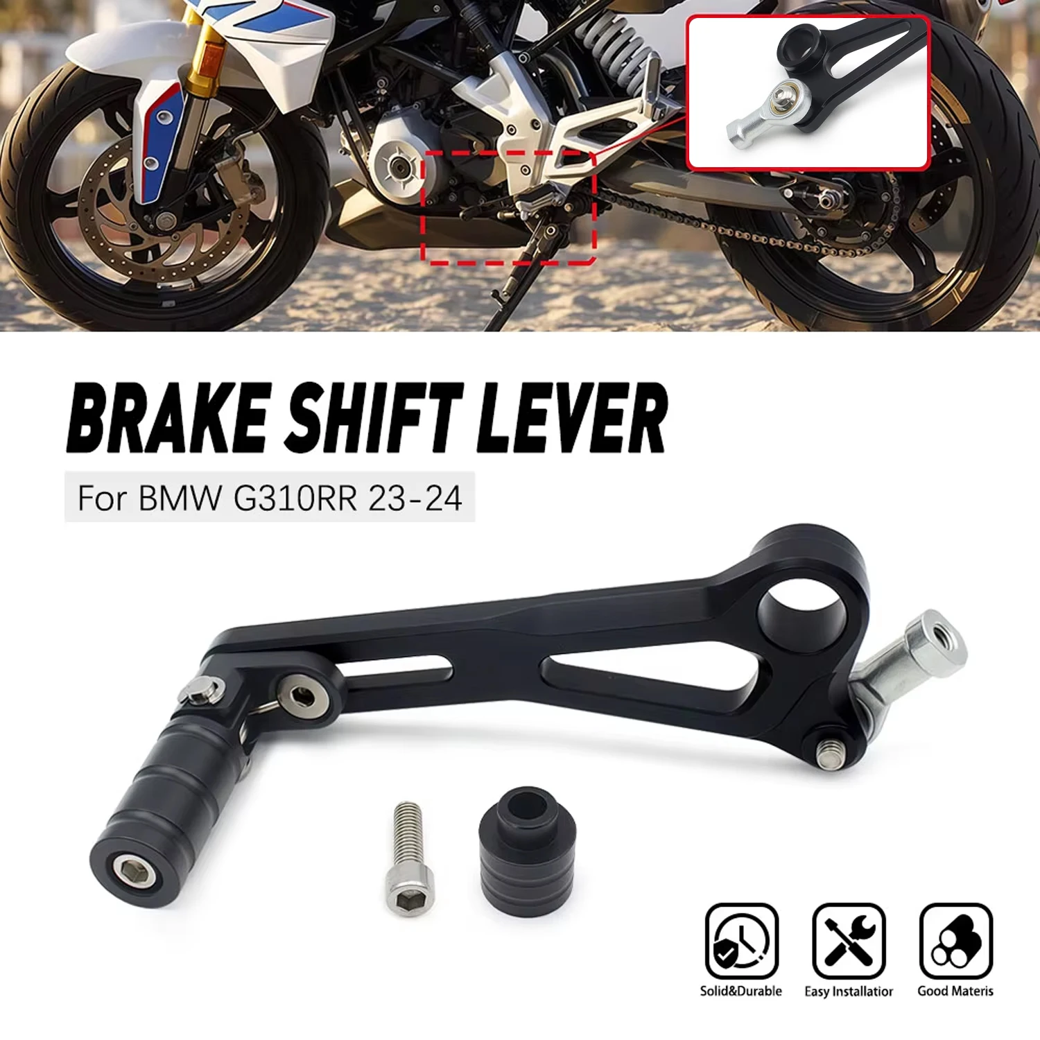 

For BMW G310 RR 2023 2024 Adjustable Folding Gear Shifter Shift Pedal Lever Motorcycle Parts