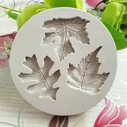 Silicone Mold Tree Maple Leaf Fondant Cake Decorating Baking Tools Chocolate Moulds Resin Clay Accessories For Homemade