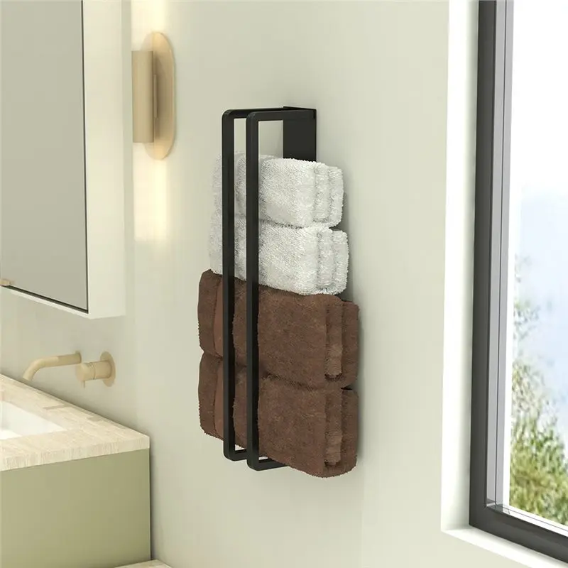 75STO-Towel Racks For Bathroom,Storage Wall Mounted Bath Towel Holder For Folded Large Towel Washcloths, Bathroom Organizing B