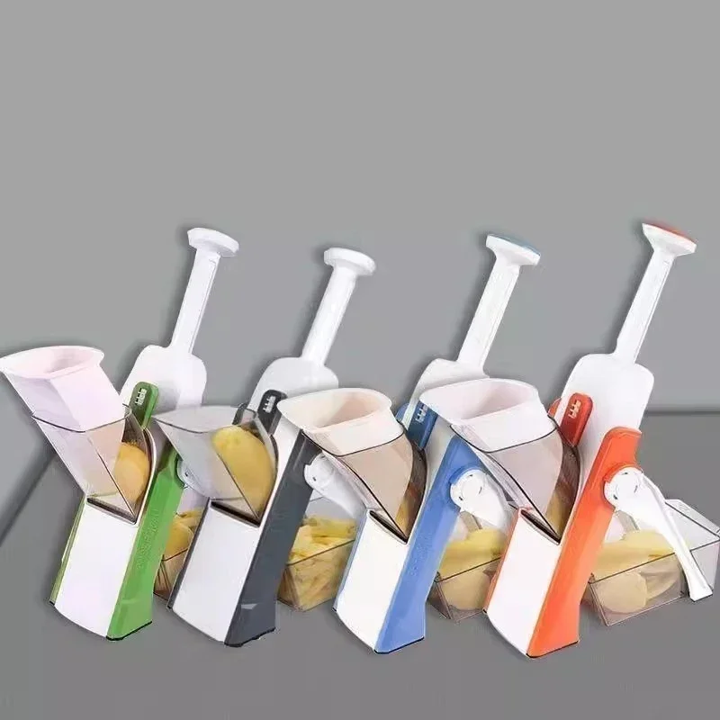 5 In 1Multifunction Vegetable Cutter Cut Up the potatoes Shredded Cucumber Light Cut Vegetable Safety Not Hurt Hand Kitchen Tool