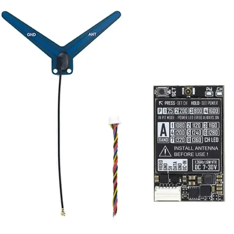 Rushfpv Rush 1.3G/1.2G VTX 8CH 0.8W 1.6W VTX z nadajnikiem audio-wideo FPV i modułem 1.3G VRX do drona RC FPV