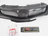 ホンダ シビック FN FK FN2 TYPE R 2006 2007 - 2012 カーボンファイバー & グラスファイバー (未塗装) フロントグリル H ロゴ & ミューゲン付き 3