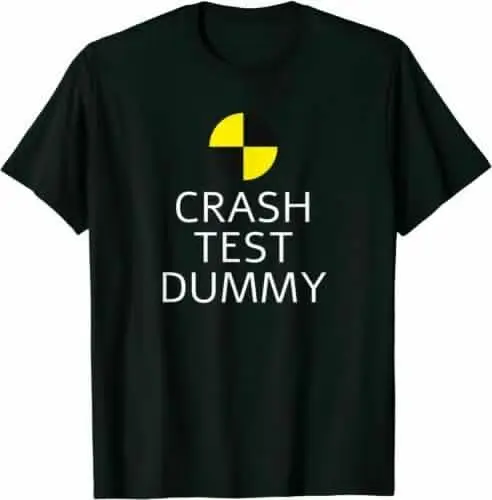 Crash Test Dummy Easy Last Minute Funny Costume For Men T-Shirt