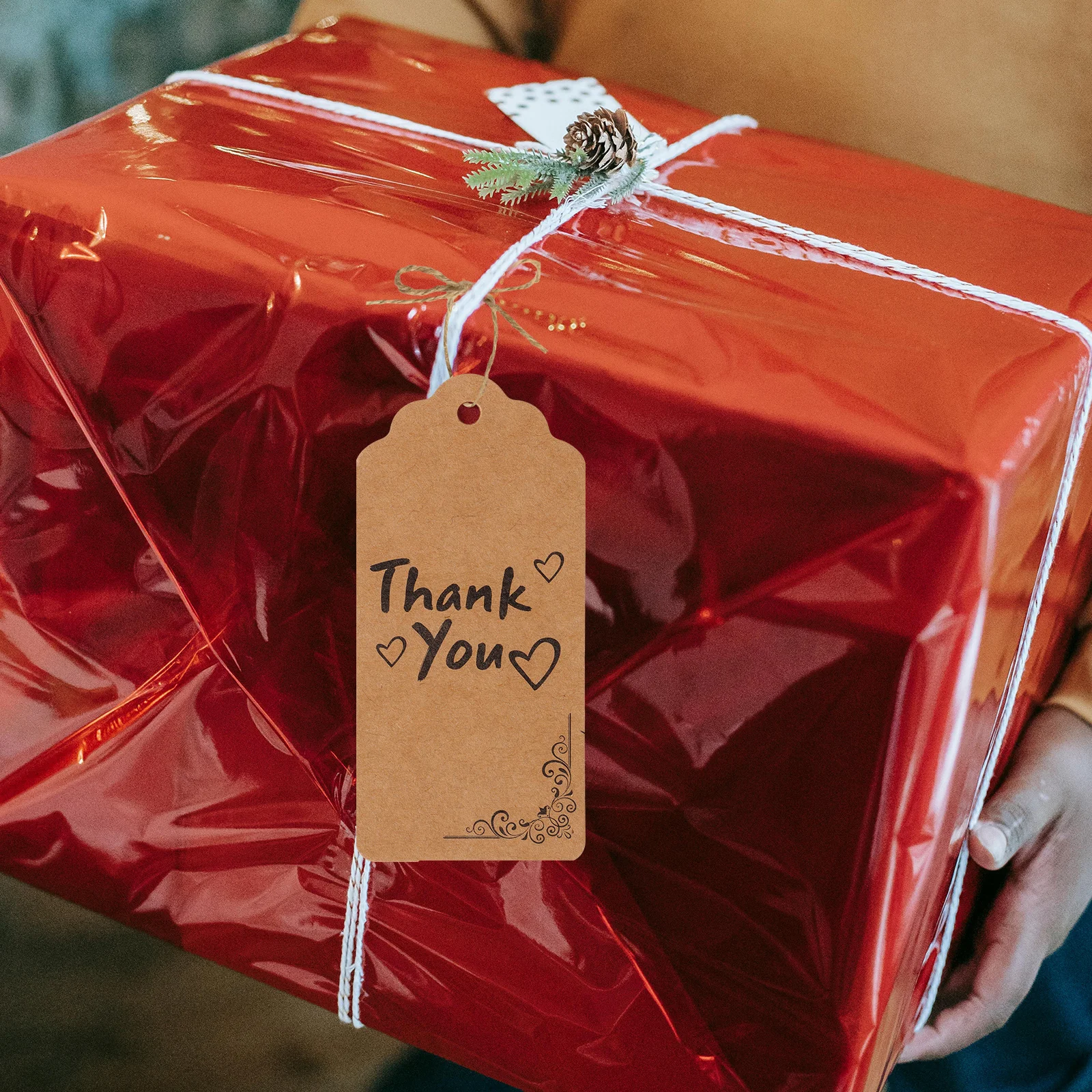 

200Pcs Thank You Gift Tags Creative Design Exquisite Details Lightweight Portable Adorable Tags for Teacher Favors