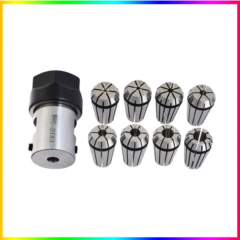 

NEW 7PCS Collet + 1PCS Motor Shaft Tool Rod C16 ER11 3.175mm 4mm 5mm 6mm 7mm 8mm inner hole DIY Engraving machine er tool holder