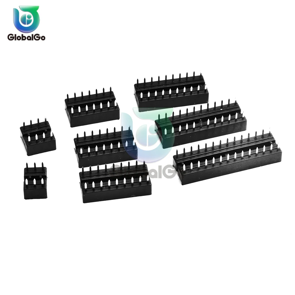 66 шт./лот DIP IC-розетки адаптер типа пайки комплект DIP6 DIP8 DIP14 DIP16 DIP18 DIP20 DIP28 штырьковый разъем DIP