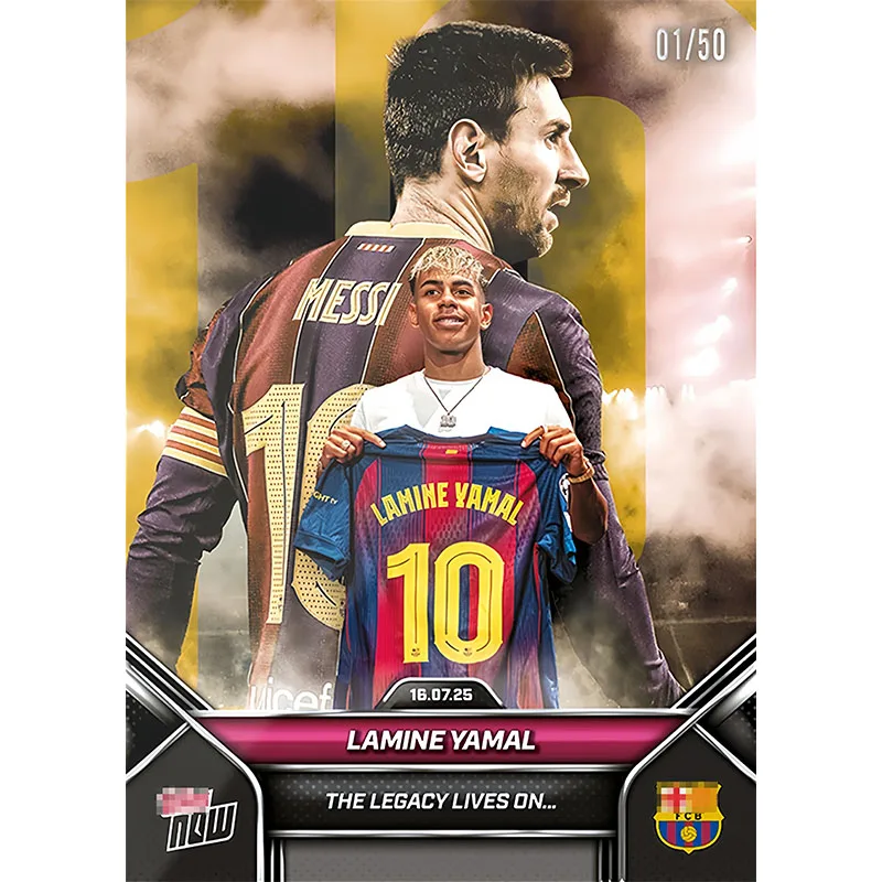 Panini Basketball Star Player Card Lamine Yamal Lionel Messi Biglietto da collezione Fan Regalo di compleanno di Natale Giocattolo per bambini