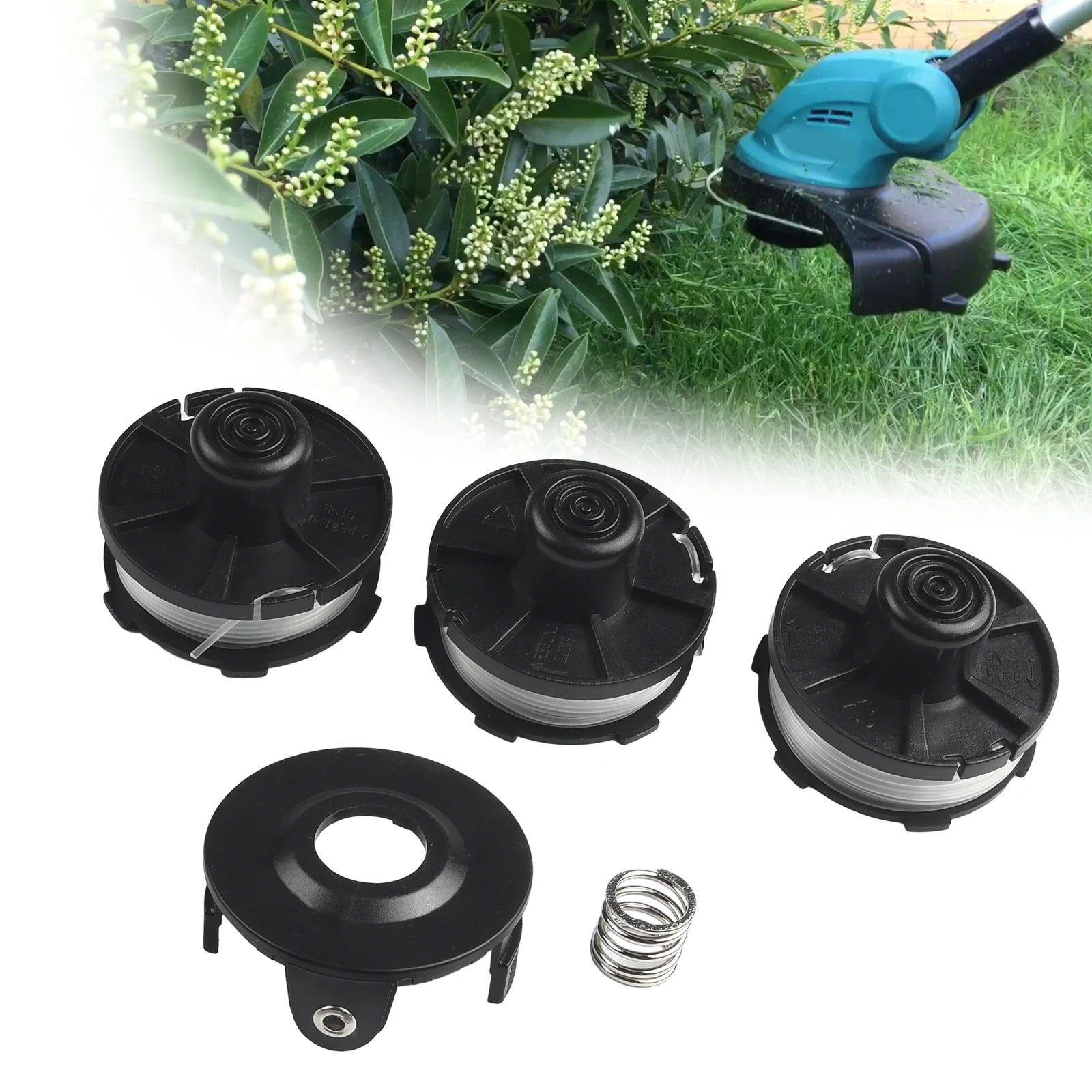 Spool Replacement Bump & Feed Tap N Go Line Spool Cover Set for 195858 1 196146 9 Trimmer 5pc for combo Set Spool