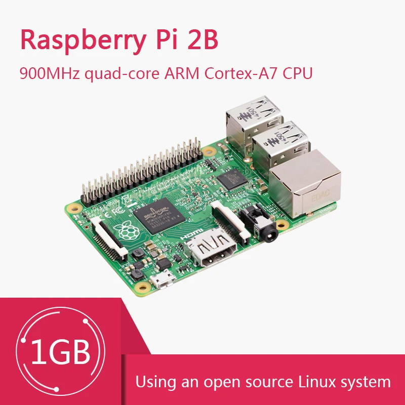 New Official Raspberry Pi 2 Module B generation B-type development board raspberry pi 2B motherboard 1GB ARM