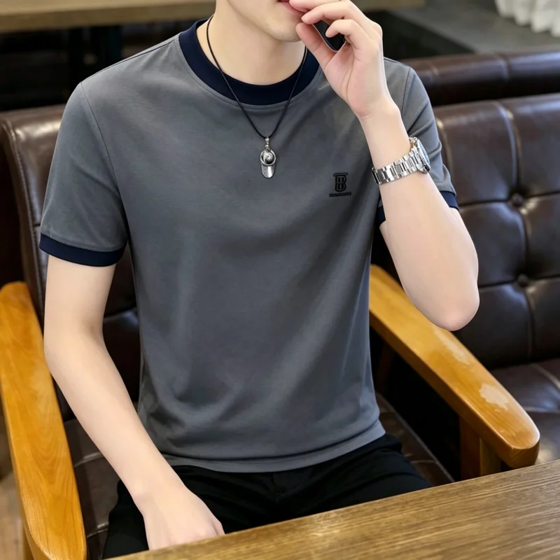 여름 남성용 블랙 티셔츠 고품질 패셔너블 남성 의류 하 - Street Fashion In Chinese 리뷰 및 가격
