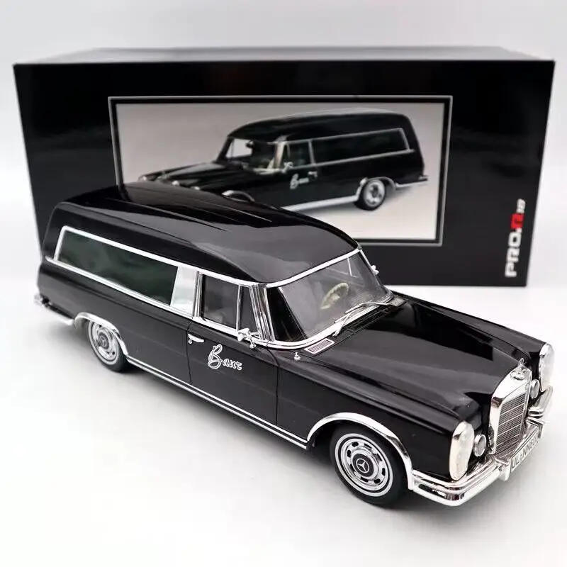 Schuco M-B 600 Hearse Funeral 1965 Carro Funebre Black 1:18 Scale Resin Model Car New in Box