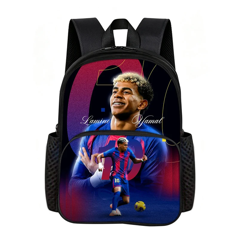 Learn, Travel School Bags L-Lamin Yamal with Front Pocket Backpack Football Star Bookbag Best Gift Football Sport Backpack