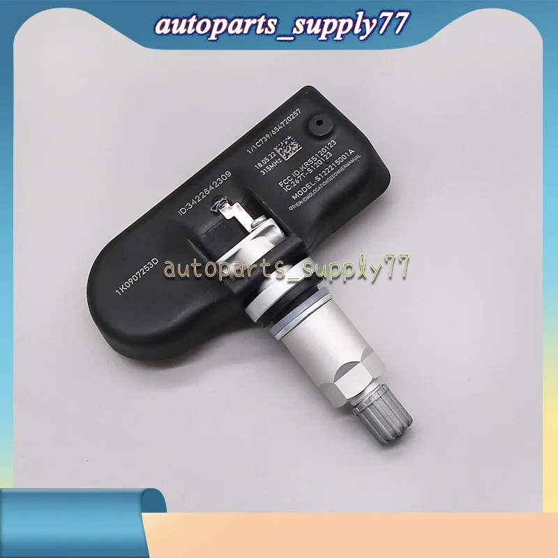 4PCS For Audi A3 A4 A5 Q5 S4 Volkswagen Beetle CC Golf GTI Jetta Passat R32 Tiguan 315MHz TPMS Tire Pressure Sensor 1K0907253D