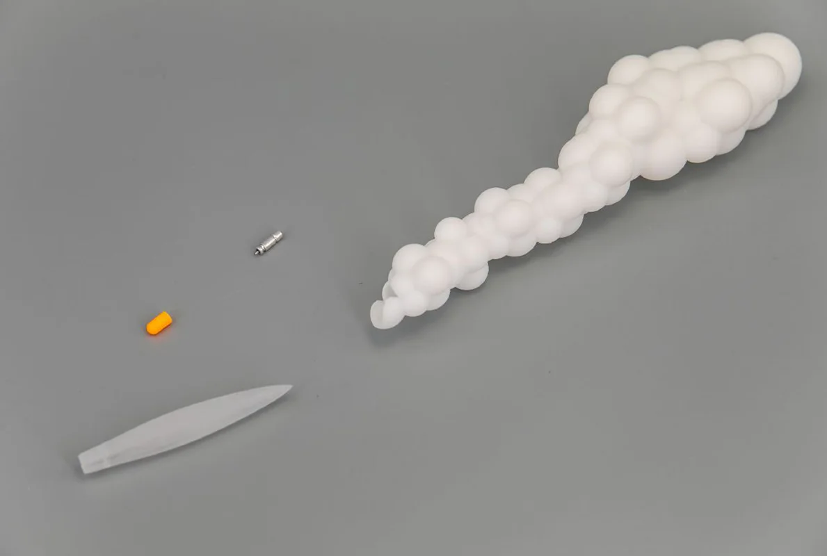 3D Model Printing Of Tail Flame For Ship Models Hobby Model Tool Making DIY Modeling