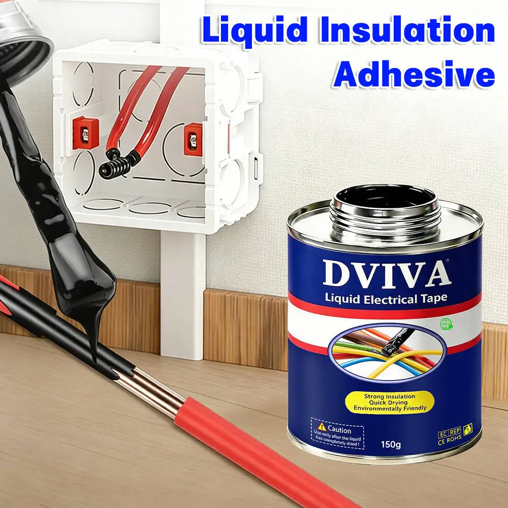Waterproof Liquid Electrical Tape Flexible Insulation Paste Electrical Wire Cable Repair Coat Line Fix Glue for Home Wiring