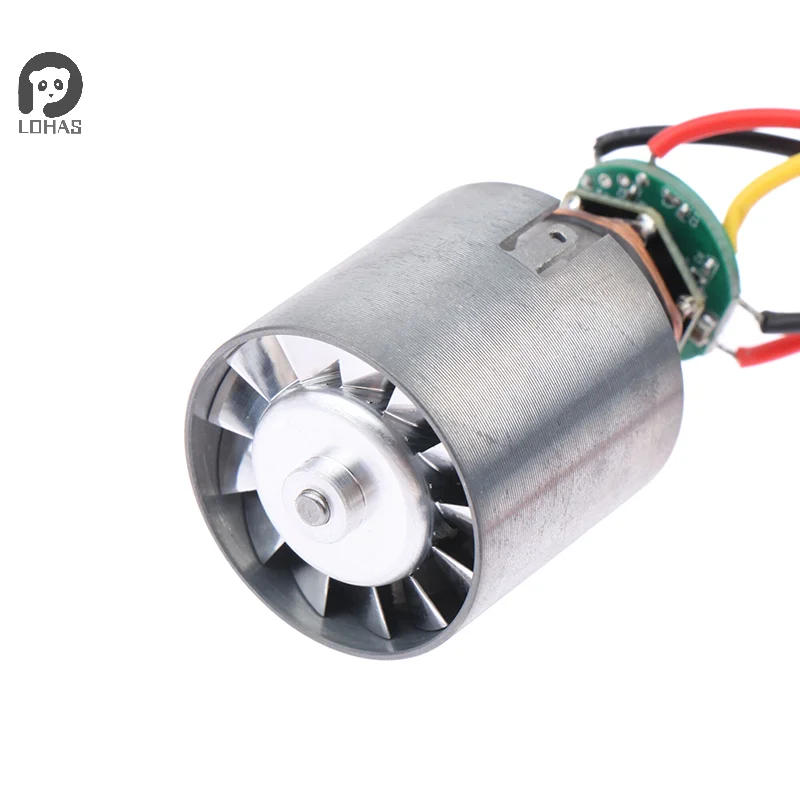 DC 9/12/24V 5A 3.5A Mini Brushless Motor 100000RPM High-speed CNC Aluminum Alloy Impeller Ducted Fan Stepless Speed Regulation