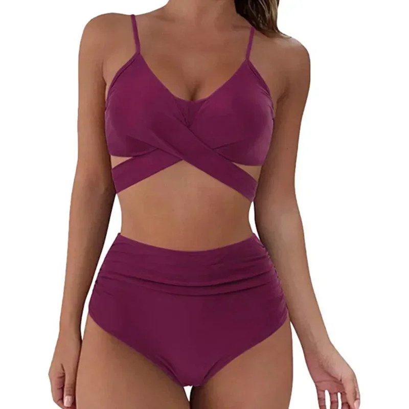 夏のセクシーな花柄ビキニプリント水着プッシュアップビキニ女性の水着ビーチウェア女性プール水泳水着 2024