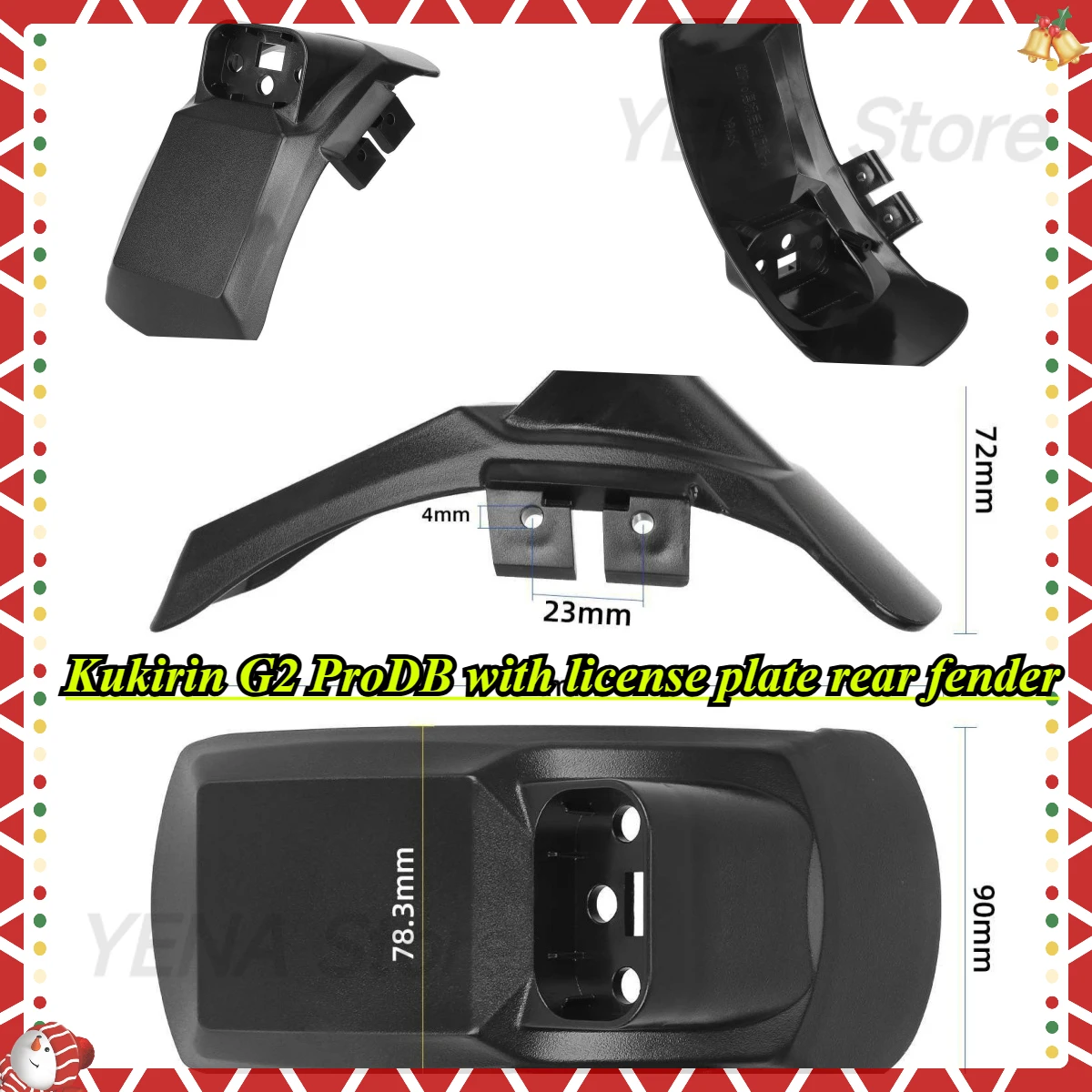 

Original Kukirin G2 ProDB Master Front and rear fenders Electric scooter Wheel fender set Fender spare parts