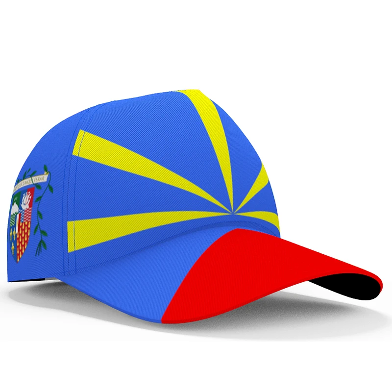 

Reunion Baseball Caps Free Custom Made Name Number Team Logo Re Hat Reu Country Travel French Nation Island France Flag Headgear