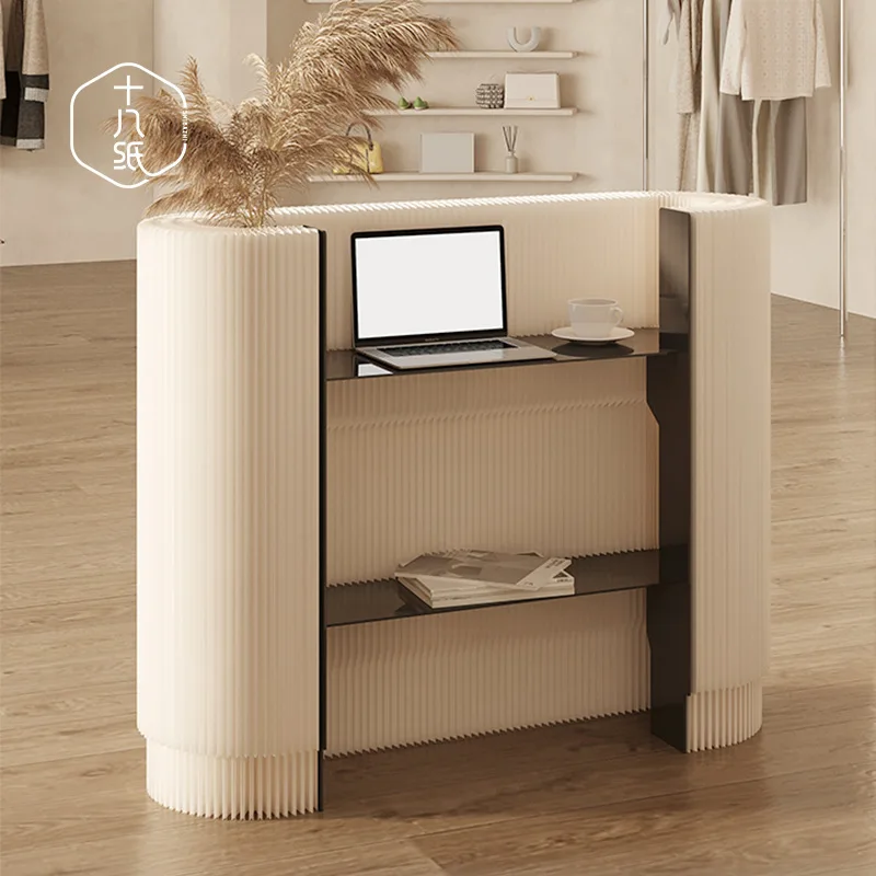 Reception Desk,Front Desk,Welcome Reception Desk,Cashier,Clothing Store,Small Simple Counter,Shopping Mall,Exhibition,Mobile Bar