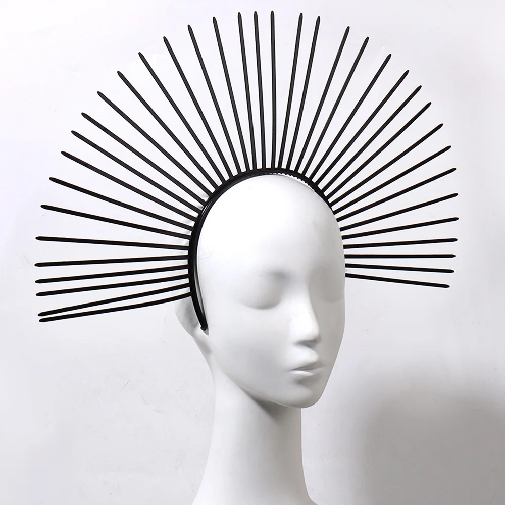 

Vintage Sun Halo Crown Headpiece Women Headwear Cosplay Girl Lolita Halloween Carnival Party Headband Costume Props