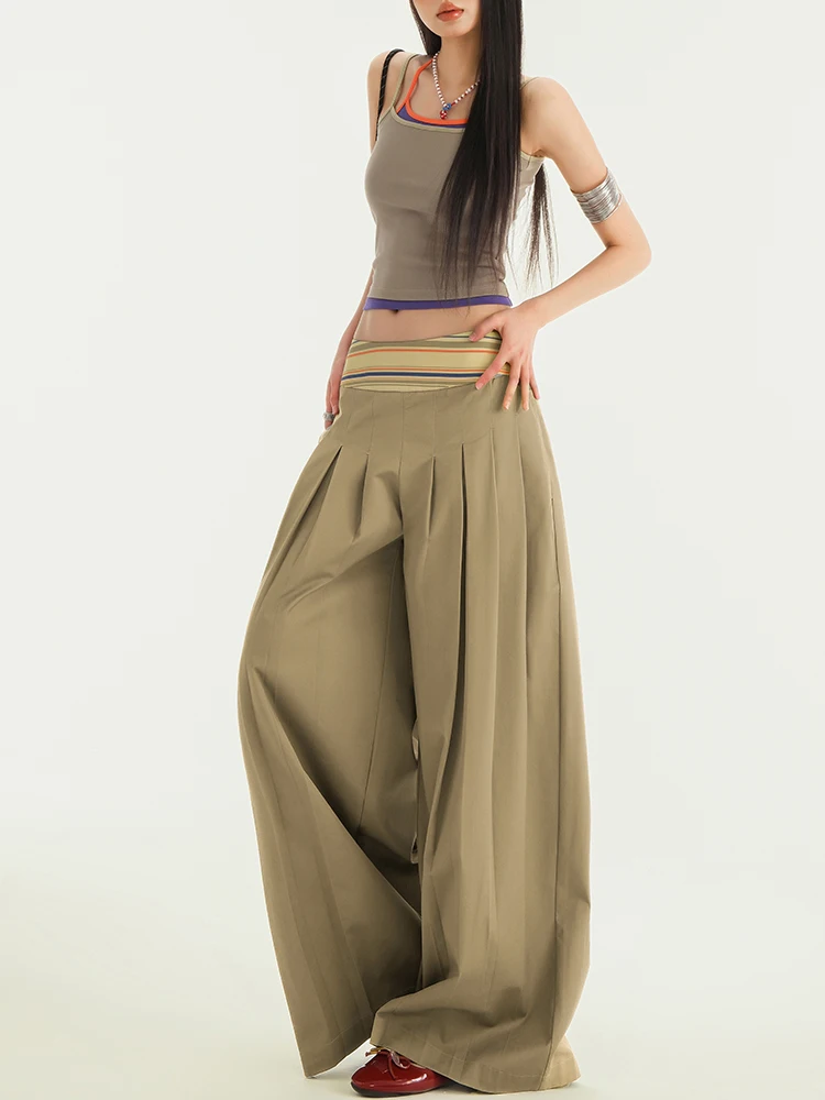 

Women Gothic Patchwork Pants 90s Baggy Sweatpants Harajuku Japanese Y2k Parachute Pants Vintage Trousers Trashy Clothes 2025