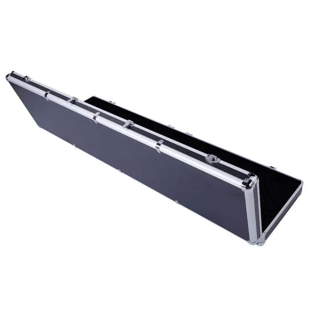 135*35*12 cm Aluminium Nieuwe Ingelijste Vergrendelingspistool Pistool Pistool Lock Box Harde Opslag Draagtas Zwart