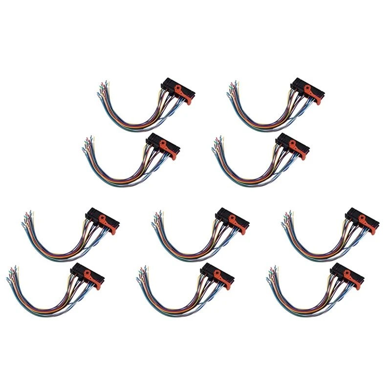Classic-10Pcs Car Left Right Door Cable Wiring Harness Plug 1K0937702C For Skoda Fabia Superb VW Golf Passat