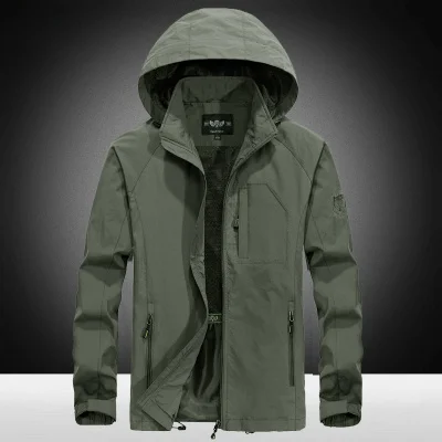 

Зимняя куртка Thiened Fce для мужчин, повседневная, из нейлоновой ткани, водонепроницаемая, для активного отдыха, для мужчин среднего возраста, больших размеров, с множеством карманов