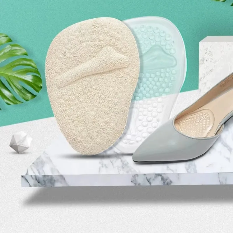 High Heel Comfortable Pad, Anti Slip and Washable, Women's Forefoot Pad Can Prevent The Feet From Sliding Forward