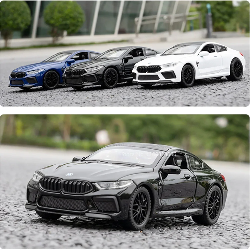 

Масштаб 1:32, модели M8, игрушки, литые под давлением автомобили, двери, открытые резиновые шины, миниатюрный автомобиль, легкая музыка, полицейский автомобиль для мальчиков, идеальные подарки