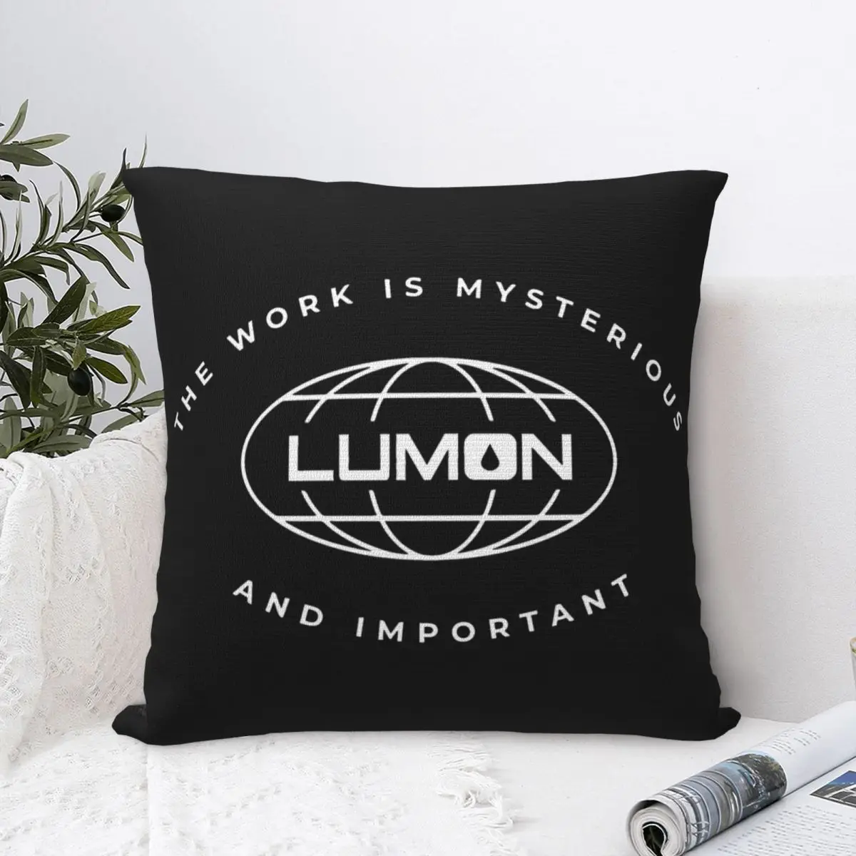 Severance Lumon The Work Is Mysterious And Important Throw Pillow Cover Polyester Cushions for Sofa Customized Pillowcover Decor