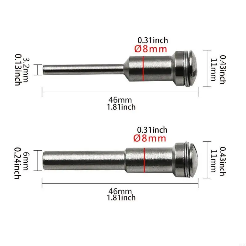 B0KC Diamond Rutch Rutch Mandrels Posling Wheel Dister Tool Mandrel Cutting Wheel Downer