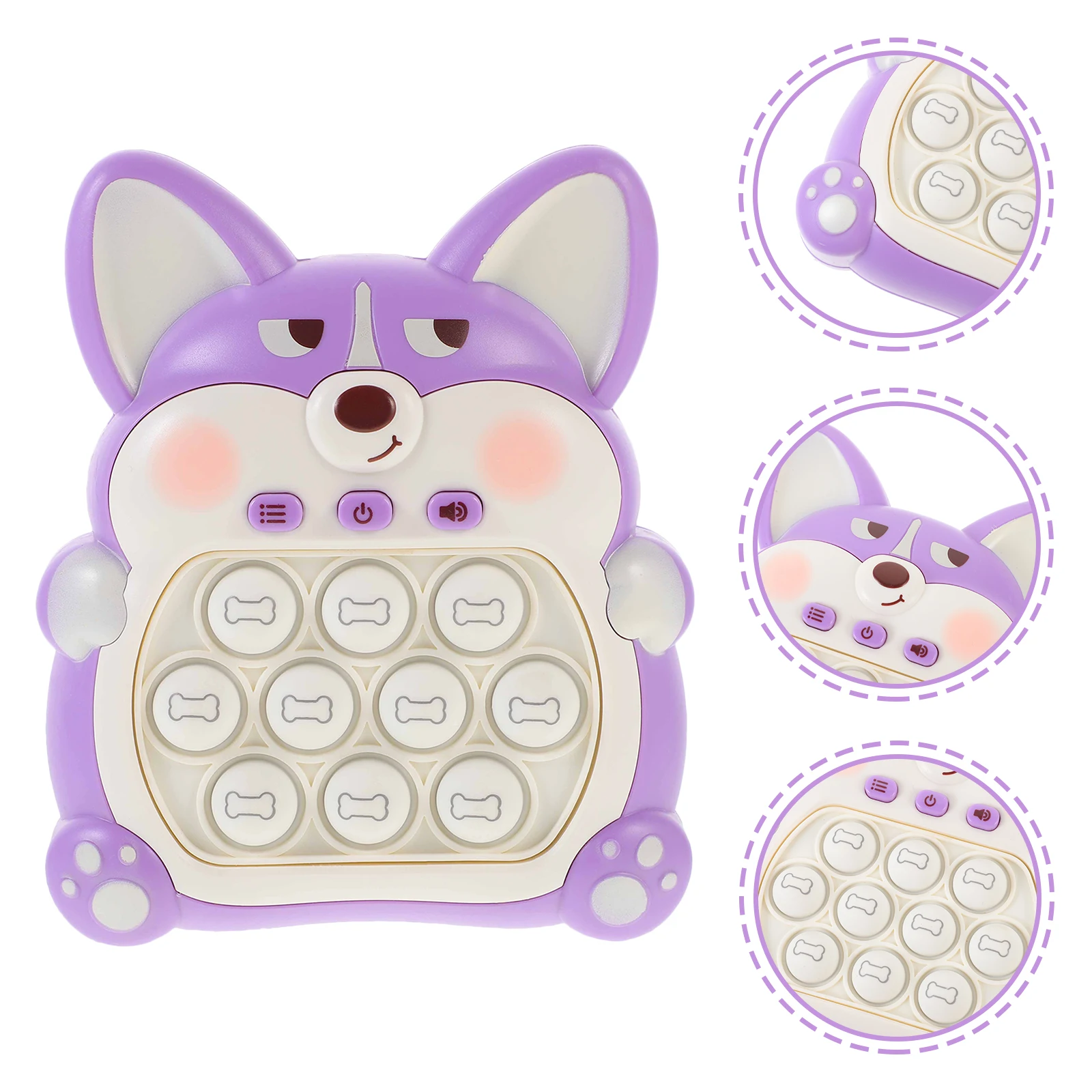 

Quick Pushing Bubble Game Machine Cartoon Shape Educational Play Relaxation Stress Relief Quick Pushing Toy