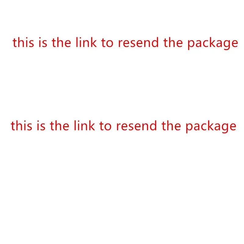 This is a dedicated link for reissuing parcels.Does not include any physical objects