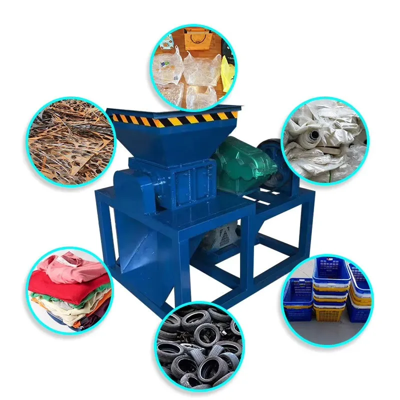 Customized Cutter Grinder Crusher Shredder Machine Plastic Bottles Crushing Rubber Shredding Waste Recycling Shredder Machine