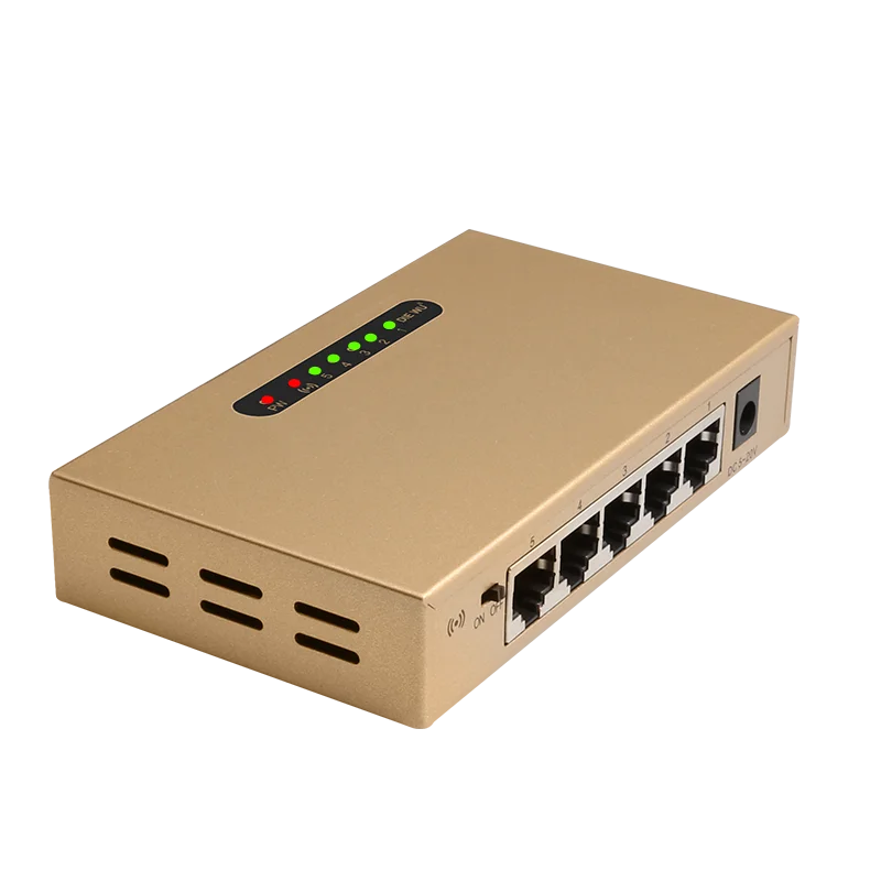2 PZ DIEWU Nuovo design a 5 porte Supporto per amplificazione del segnale Switch di rete 10/100 Mbps