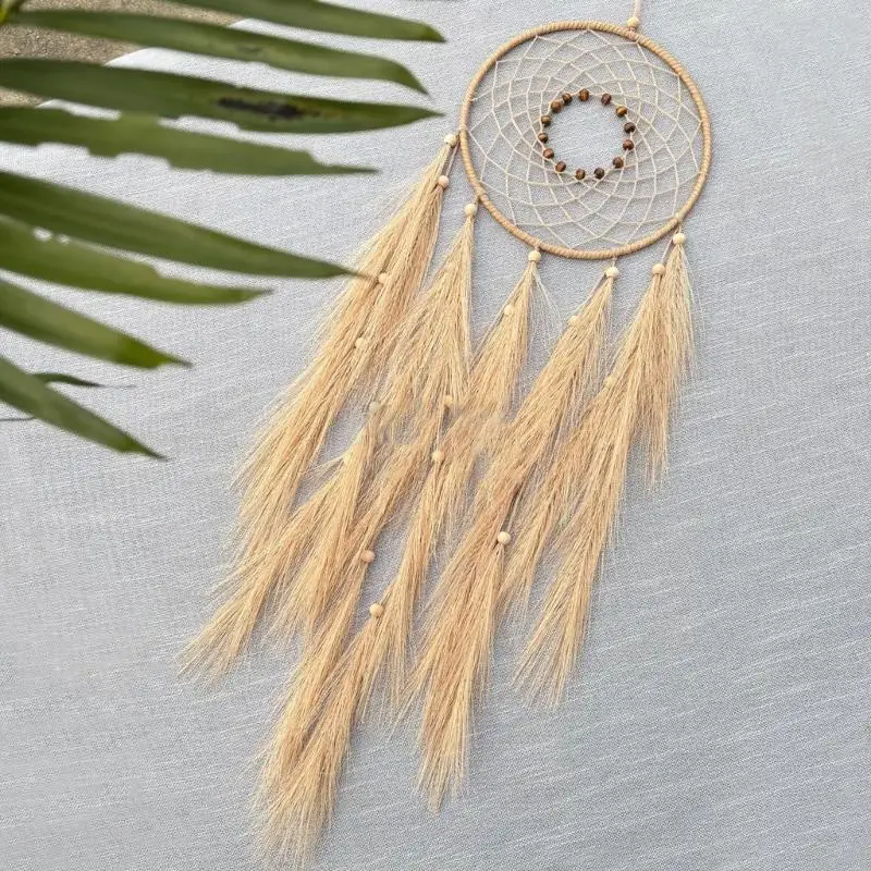2025 Tassels ใหม่ที่สง่างาม Faux Grass Dreamcatchers เครื่องประดับสำหรับห้องนอนหรือห้องนั่งเล่น