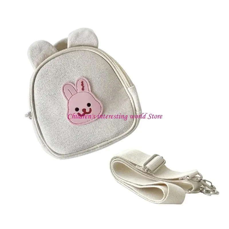 

Versatile Diaper Bag Pram Hanging Bag Bear Rabbit Shoulder Bag for Strollers 425F