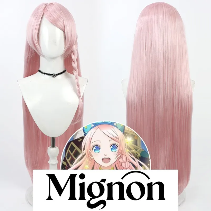 

Парик для косплея Star Came Down To Nina, розовый силиконовый скальп, подарок на Хэллоуин